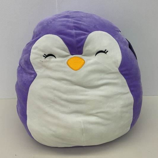 Pre-Owned Purple Squishy Squooshems Purple Penguin Stuffed Animal