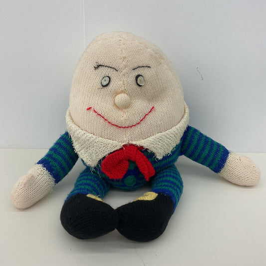 Vintage Handmade Hand Knit Nursery Rhymes Humpty Dumpty Character Plush Doll