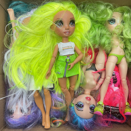 10 Pounds Rainbow High Multicolor Fashion Doll Lot Wholesale Collection - Warehouse Toys