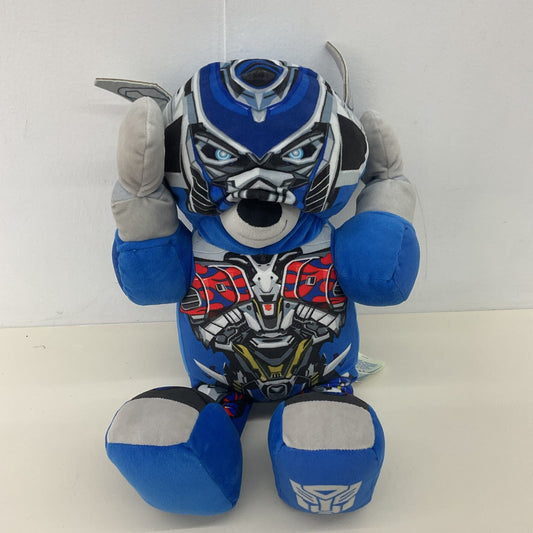 Preowned Build A Bear Workshop Blue Transformers Optimus Price Plush Doll RARE