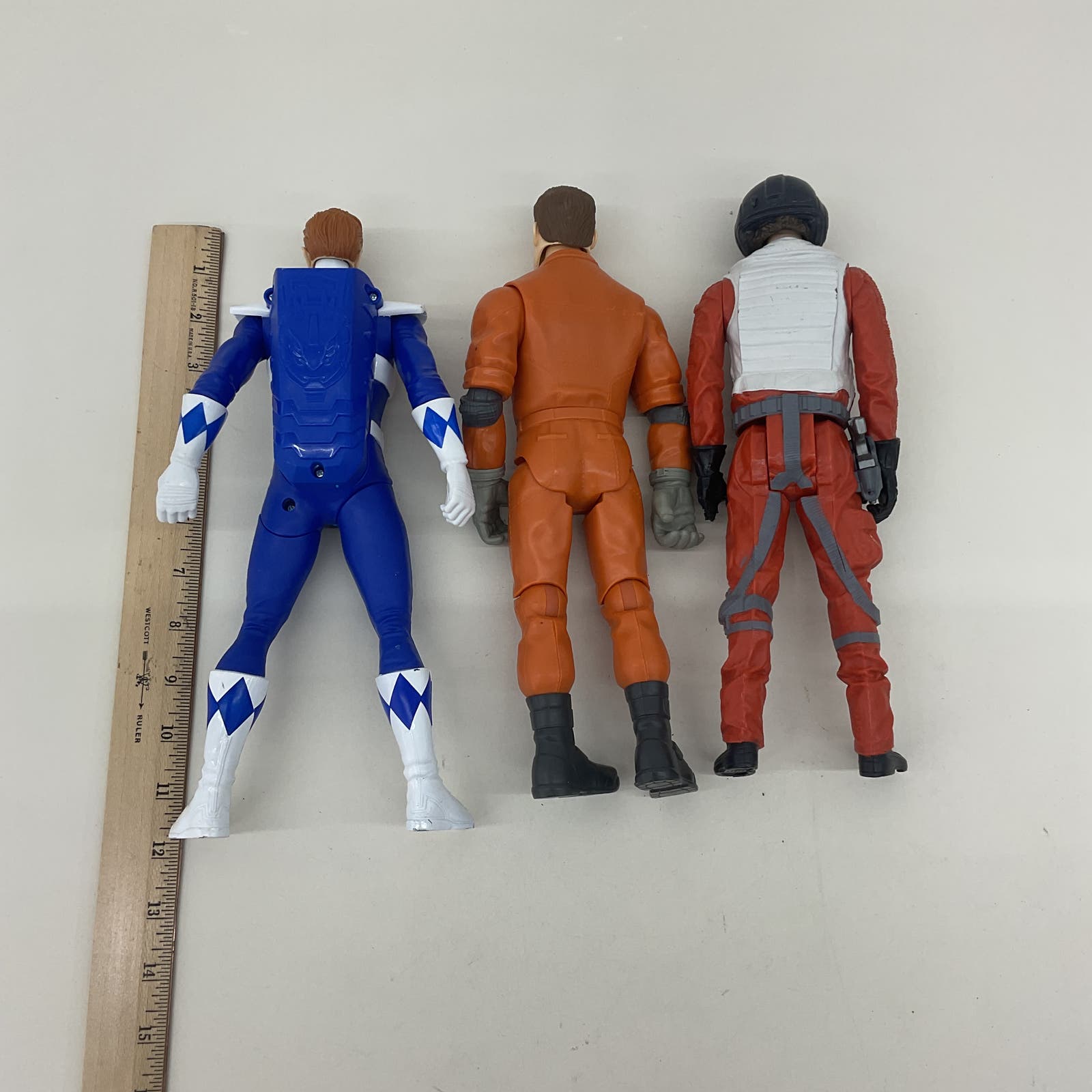 12" Action Figures Blue Power Ranger Buzz Lightyear Orange Suit Star Wars Pilot - Warehouse Toys