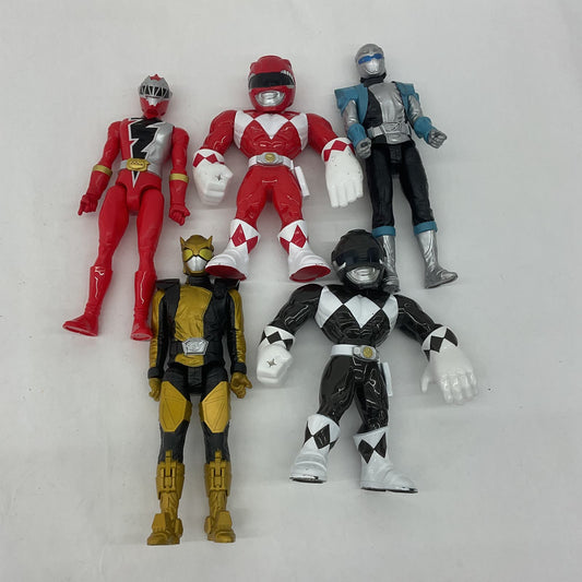 Vintage LOT Mighty Morphin Power Rangers Action Figures Red Yellow Black Ranger