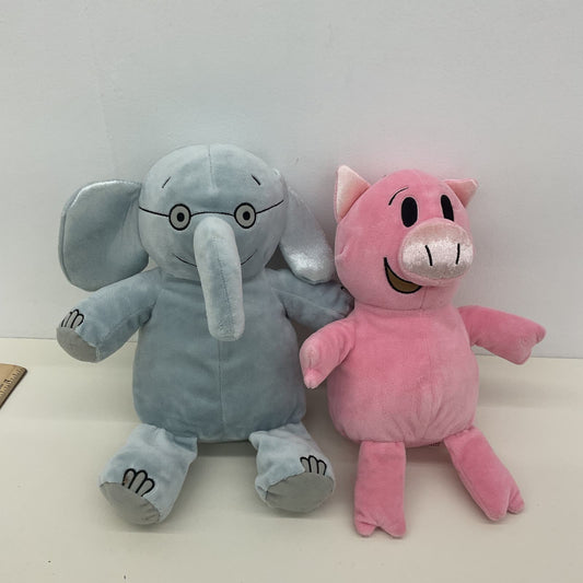 Kohl's Gray Elephant & Pink Pig Character Plush Dolls Mo Willems
