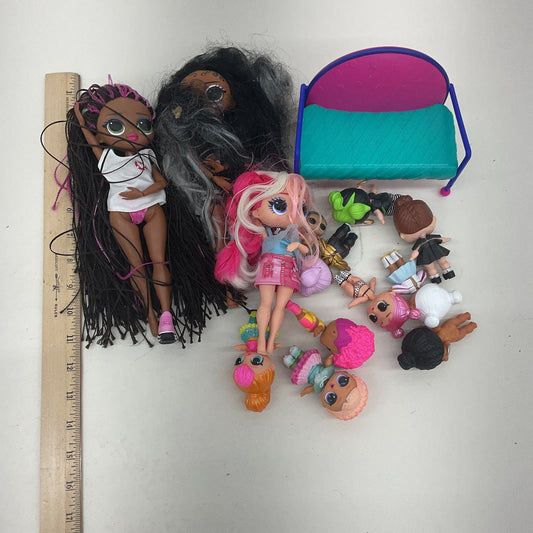 MGA Mixed LOL OMG Surprise! Big Lil Sister Fashion Play Dolls Used Loose