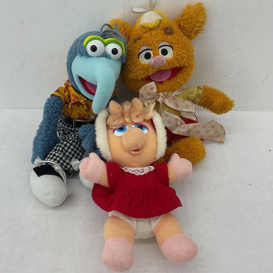 The Muppets Multicolor Stuffed Animal Plush Lot Miss Piggy Gonzo Fozzie
