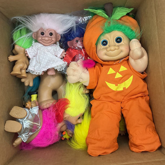 Trolls Doll Figure Lot Russ Berrie Wholesale Toys Holiday Used Cute Outfits