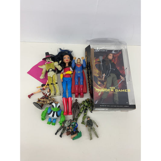Mixed Action Figures Toys LOT Hunger Games Power Rangers Wonder Woman Army