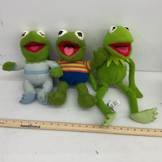 Vintage Kermit The Frog Green Muppets Stuffed Animal Toy Plush Lot