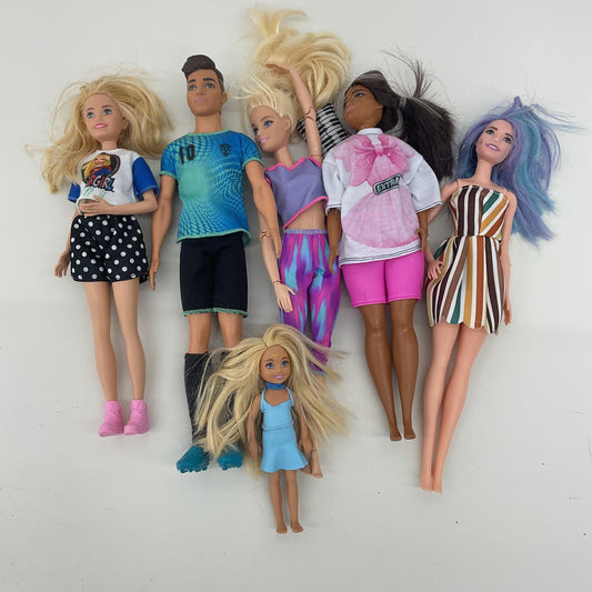 Assorted Mixed Dolls Mattel Ken Barbie & Others in Clothing Loose Used - Warehouse Toys