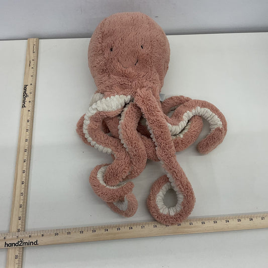 Soft Cuddly Large Jumbo Jellycat Pink Octopus Long Tentacles Plush Doll Stuffed
