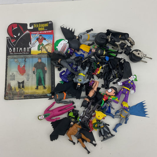 Vintage Modern LOT DC Comics Batman Robin Villains Joker Action Figures Toys