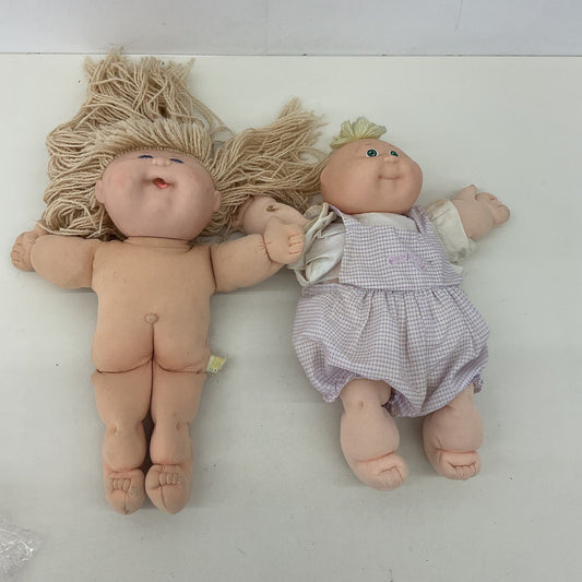 CPK Vintage LOT 2 Cabbage Patch Kids Baby Dolls Used Loose Olympikids - Warehouse Toys