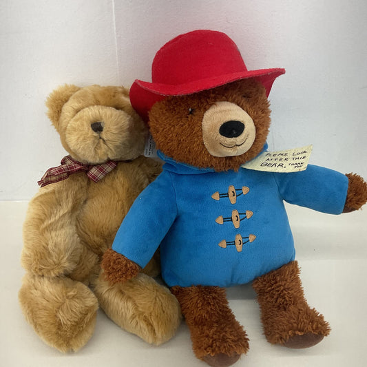 CUTE Cuddly LOT 2 Brown Teddy Bears GUND & Paddington Bear Kohls Cares Plush - Warehouse Toys