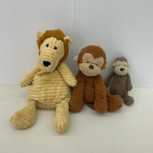 CUTE Jellycat Soft Cuddly Plush Stuffed Animals Brown Monkey Cordy Lion Dolls - Warehouse Toys