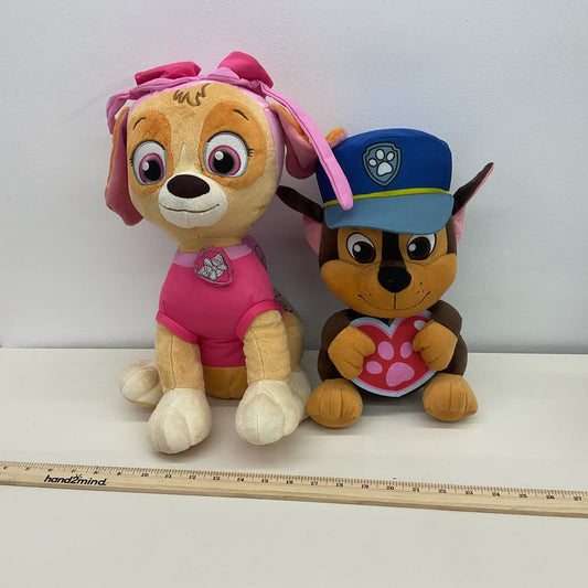 CUTE LOT 2 Nickelodeon Paw Patrol Chase Skye Puppy Dogs Character Plush Toys - Warehouse Toys