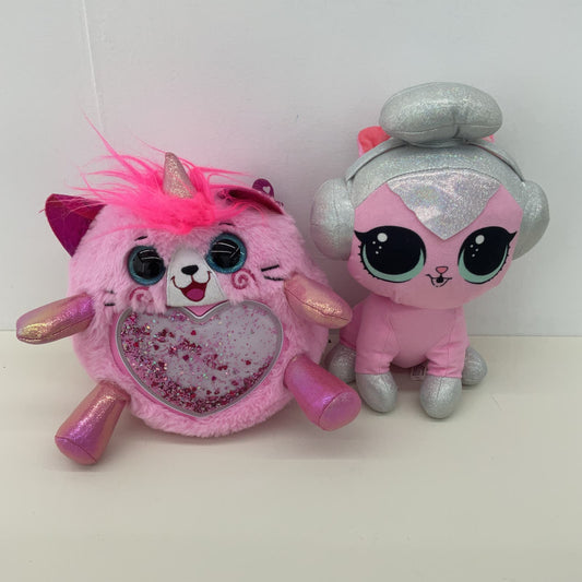 CUTE LOT Shimmeez Pink Unicorn Cat & LOL OMG Surprise MGA Cat Plush Dolls - Warehouse Toys