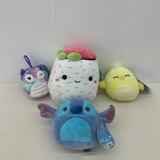 CUTE LOT Squishmallows Small Plush Toys Stitch Disney Sushi Roll Bird Owl Toys - Warehouse Toys