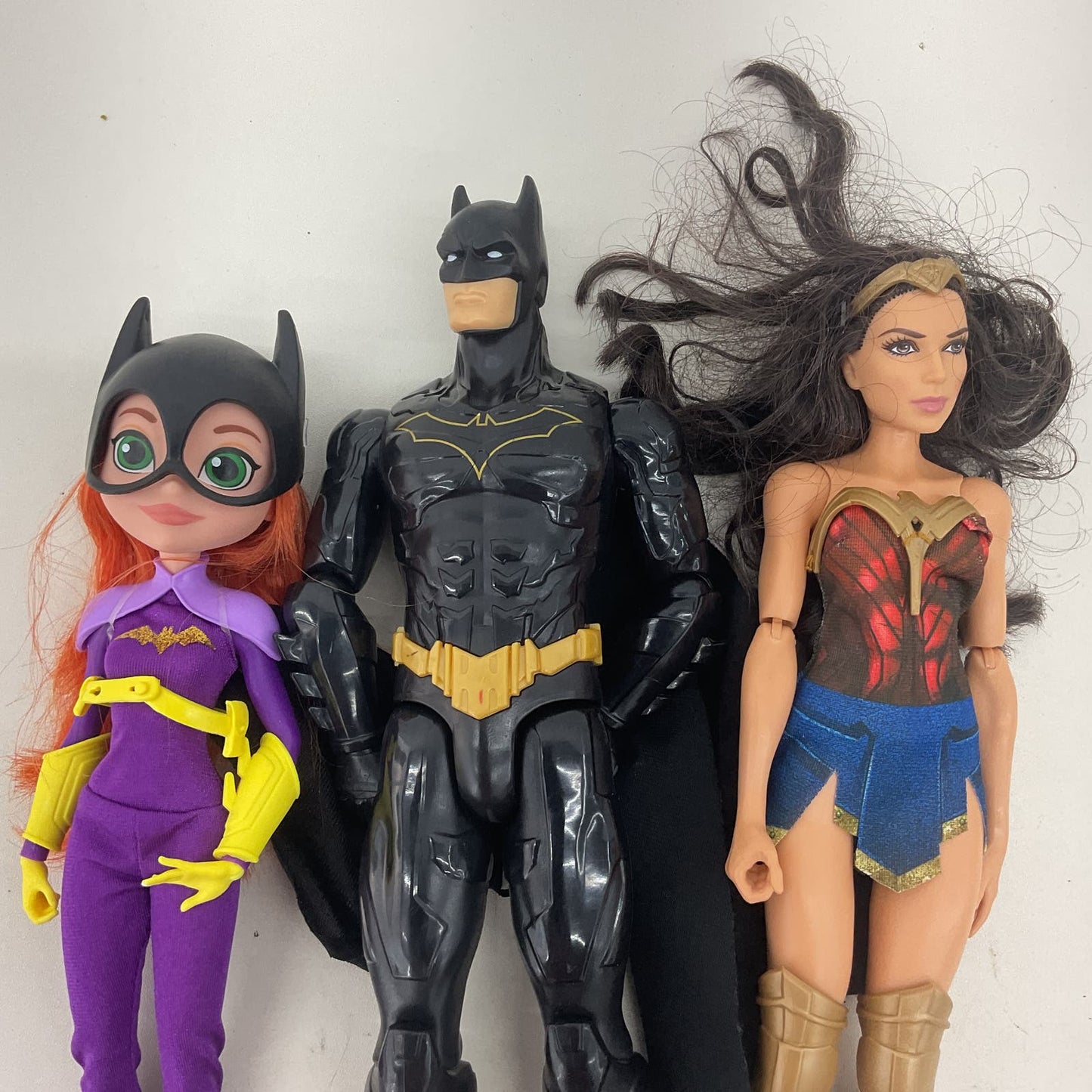 DC Comics LOT 3 Batman Bat Girl Wonder Woman Character Action Figure Dolls - Warehouse Toys