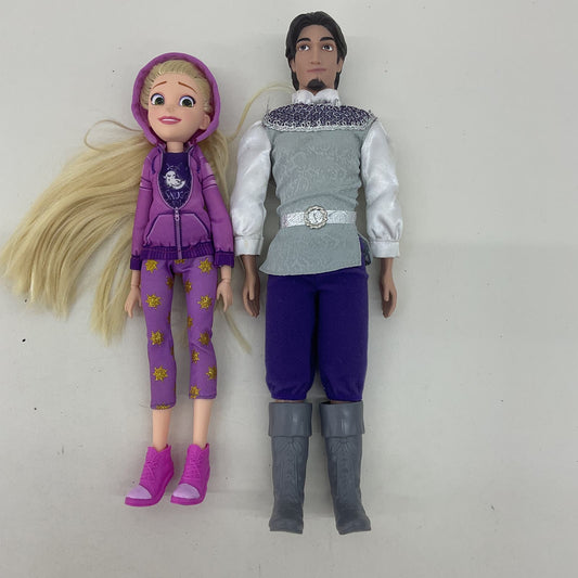 Disney Barbie Princess & Prince Play Dolls LOT Rapunzel Stefan Loose Used - Warehouse Toys