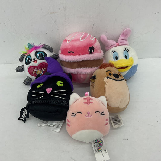 Disney Squishmallows Cat Duck Panda Pink White Black Stuffed Animals Lot - Warehouse Toys