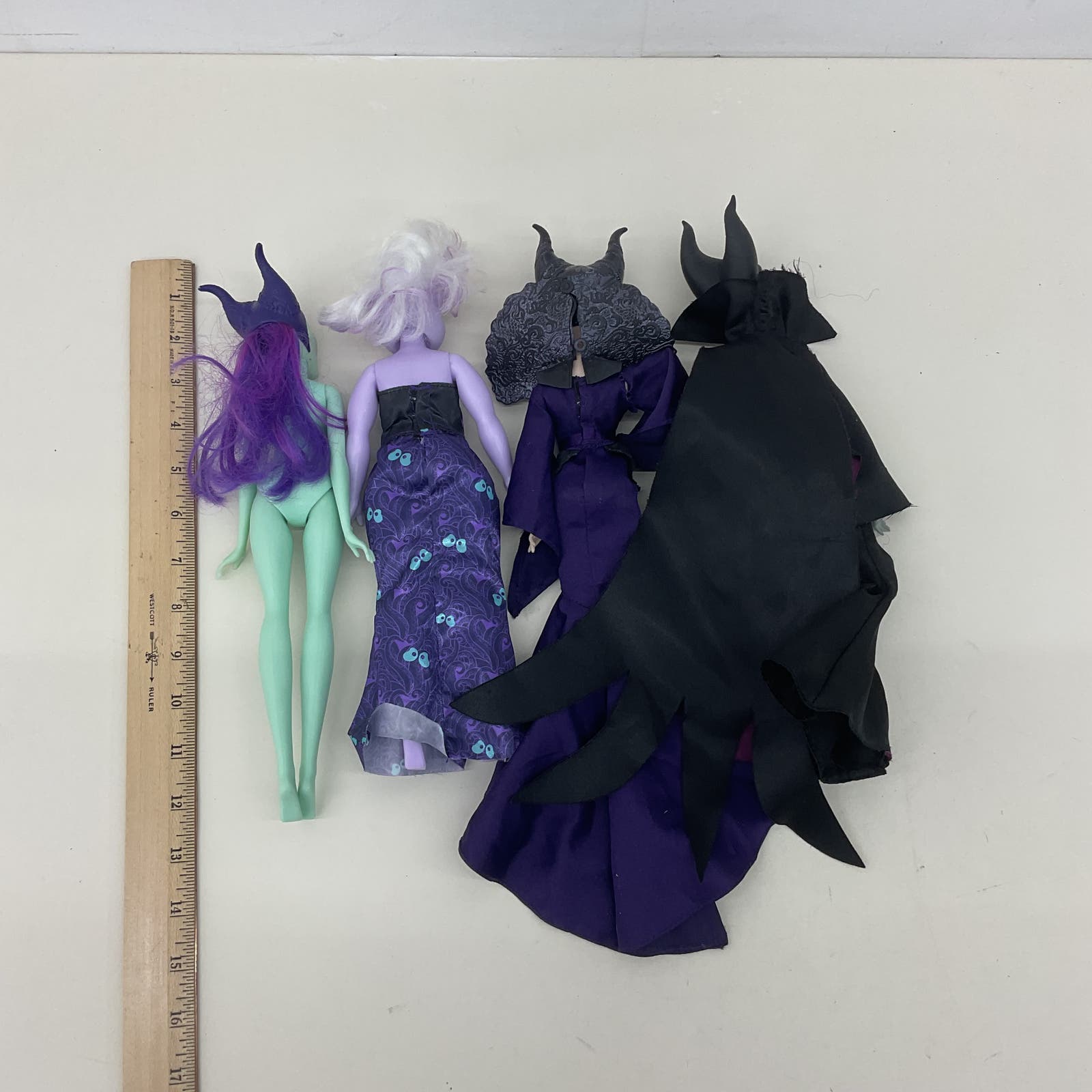 Disney Villains Loose Fashion Doll LOT Ursula Maleficent Sleeping Beauty Mermaid - Warehouse Toys