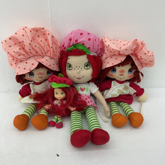 Strawberry Shortcake Stuffed Animal Plush Toy Lot Cartoon Toys