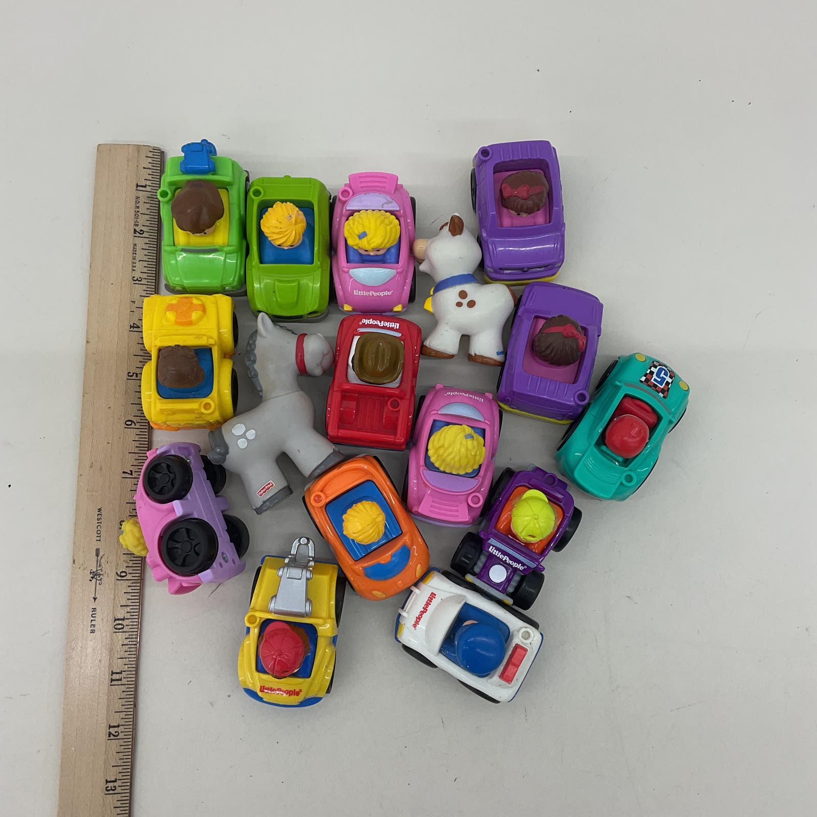 Fisher Price Little People Vehicles Toy Cars Used Mixed Lot - Warehouse Toys