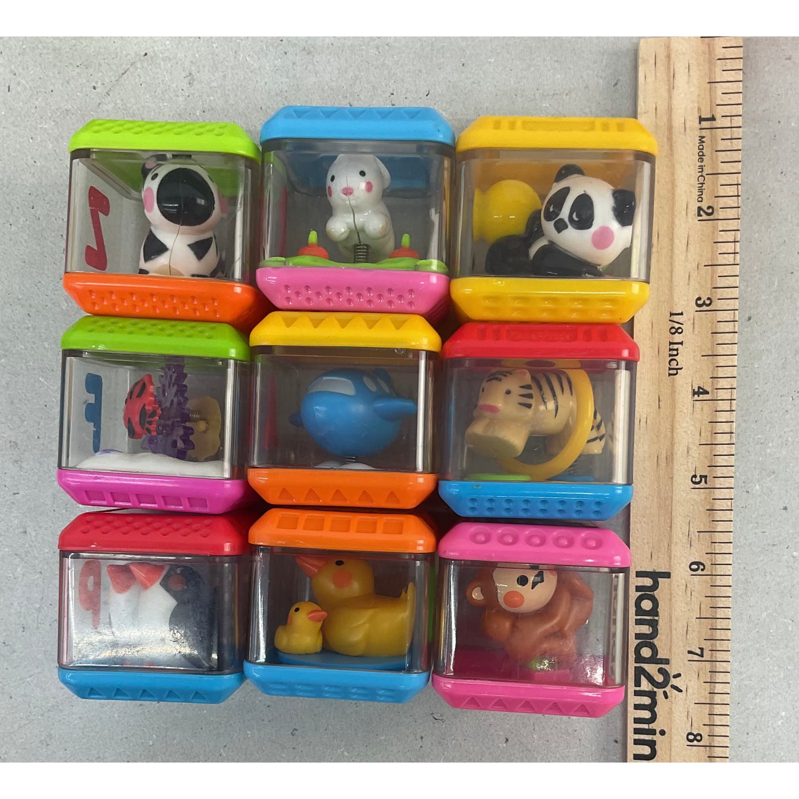 Fisher Price Peek A Boo Building Blocks Sensory Cubes Wholesale Lot - Warehouse Toys