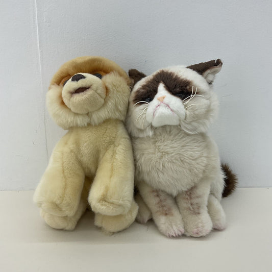 GUND LOT Brown Boo Cutest Dog & Grumpy Cat Plush Dolls Character Stuffed - Warehouse Toys
