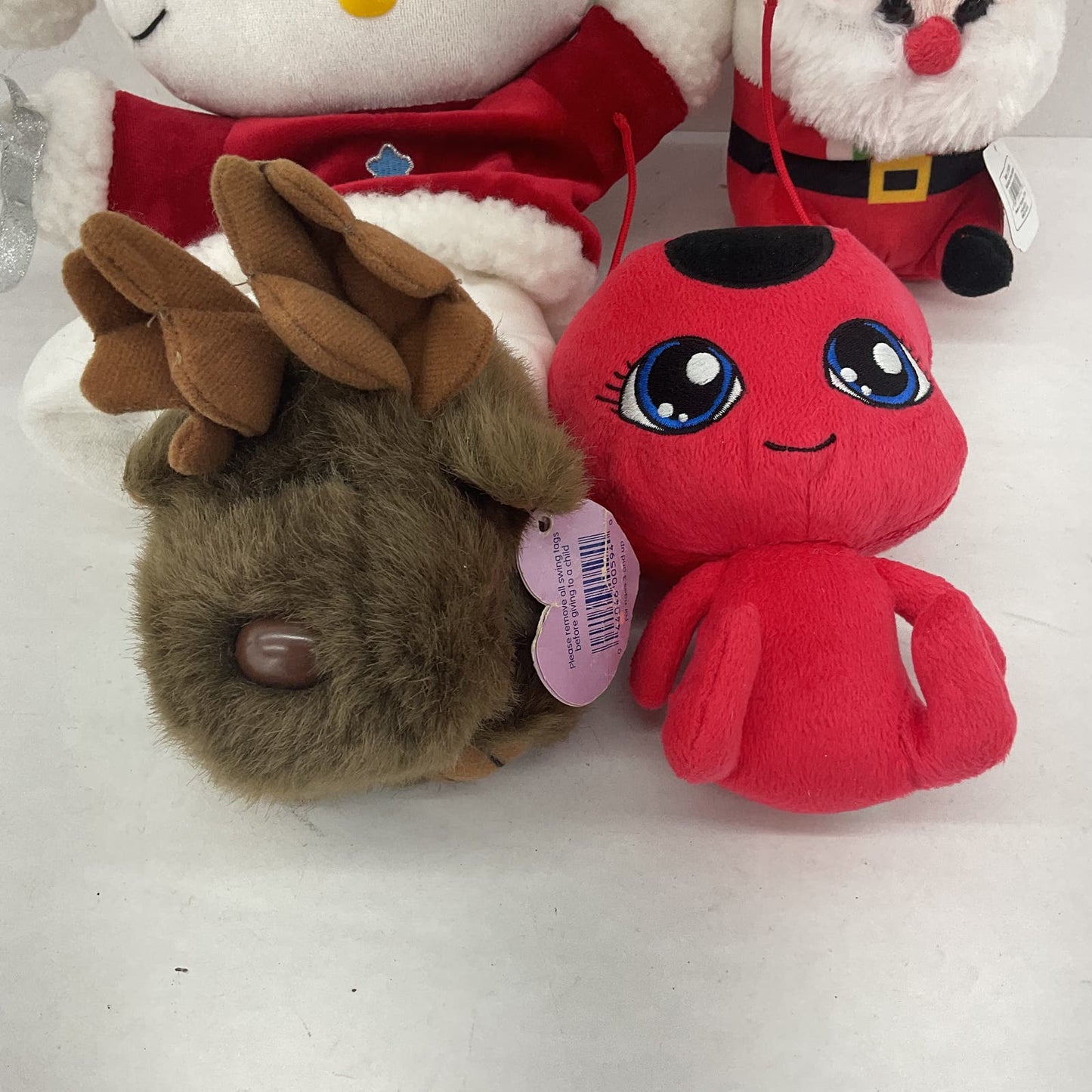 Hello Kitty Santa Devil Reindeer Ban Dai Sanrio Red Stuffed Animal Plush Lot - Warehouse Toys