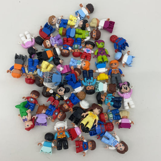 Large Mixed LOT Duplo Character Figures Disney Marvel Various People Toys Used - Warehouse Toys