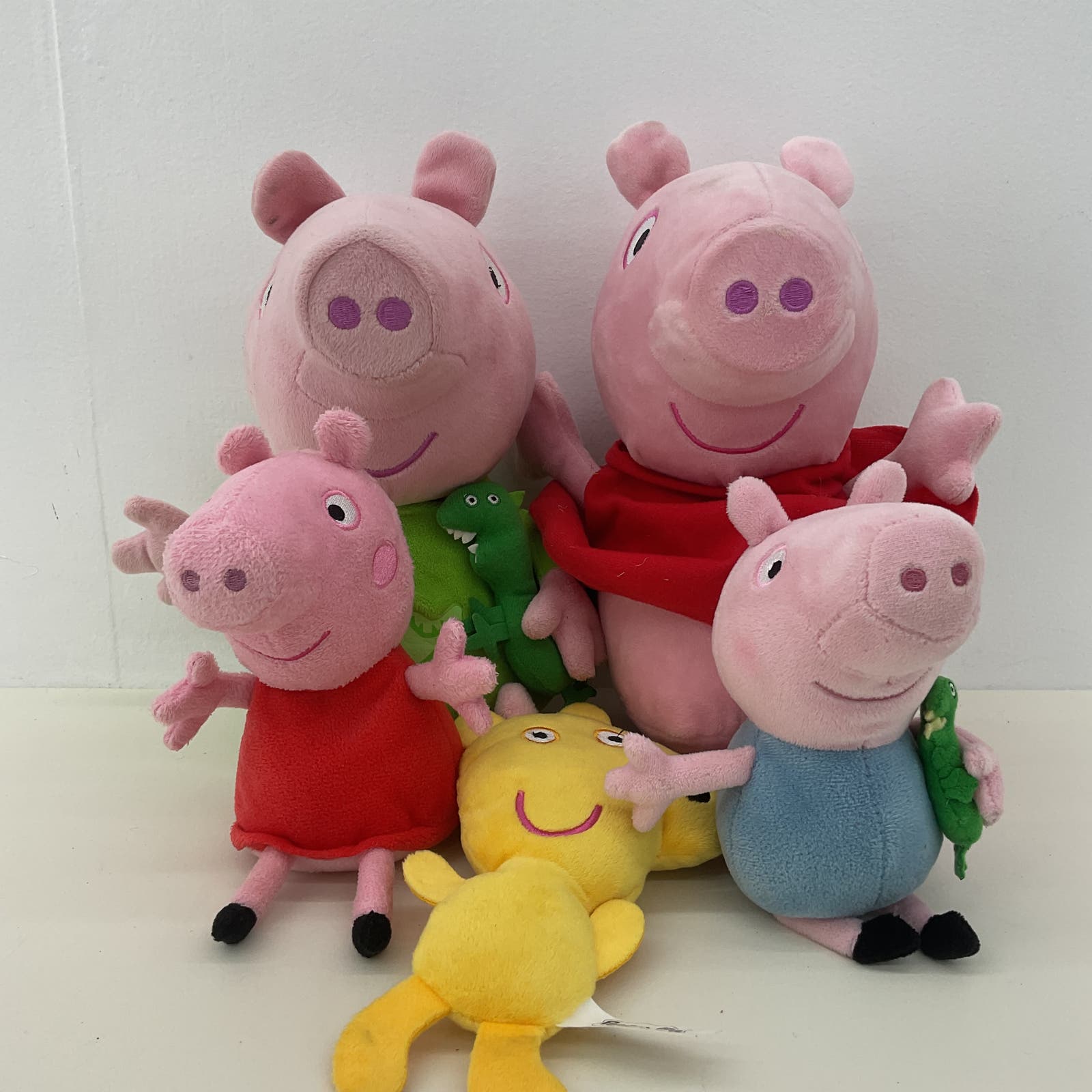 Large Peppa Pig Family Character Plush Doll Stuffed Animals LOT Various Warehouse Toys