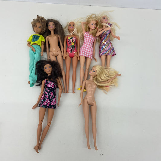 Loose LOT Mattel Barbie & Others Fashion Dolls Toys Boys Girls Brunette Blonde - Warehouse Toys