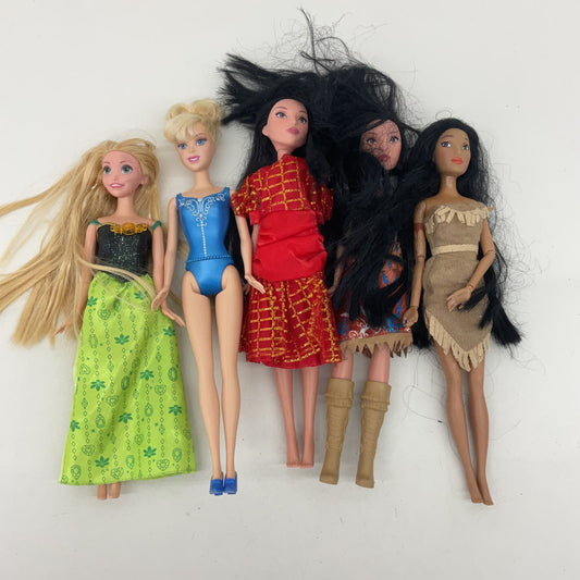 Loose LOT Mattel Barbie & Others Mixed Fashion Play Dolls Blonde Black Hair - Warehouse Toys