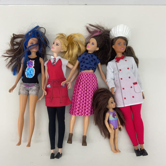 Loose Mixed LOT Mattel Barbie & Others Brunette Blonde Fashion Dolls in Outfits - Warehouse Toys
