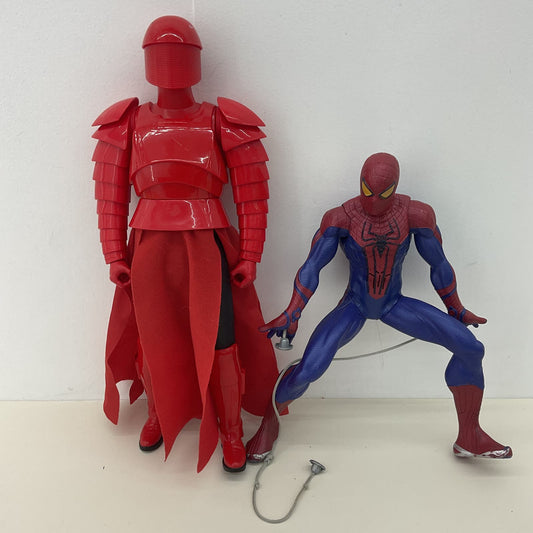 LOT 2 Action Figure Toys Hasbro Spiderman Posing Figure & 12" tall Red Star Wars - Warehouse Toys