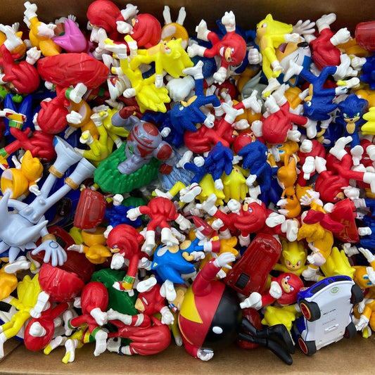 LOT 24 lbs Sonic the Hedgehog Sonic Knuckles Tails Amy Action Figure Toys Used - Warehouse Toys
