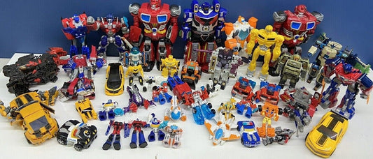 LOT 27 lbs Transformers Action Figures Optimus Prime Decepticon Autobot Hasbro - Warehouse Toys
