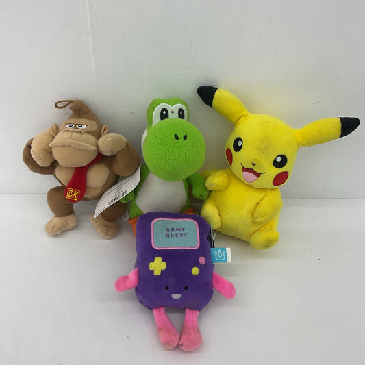 LOT Nintendo Character Plush Donkey Kong Pikachu Yoshi Purple Gameboy Stuffed - Warehouse Toys