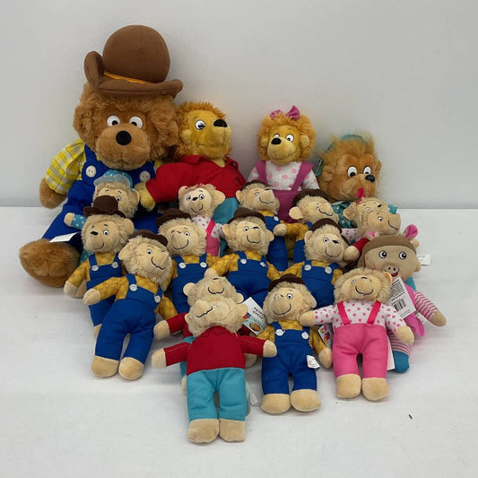 LOT of 20 Berenstain Bears Plush Dolls Mom Pop Sister Brother Toys Used - Warehouse Toys