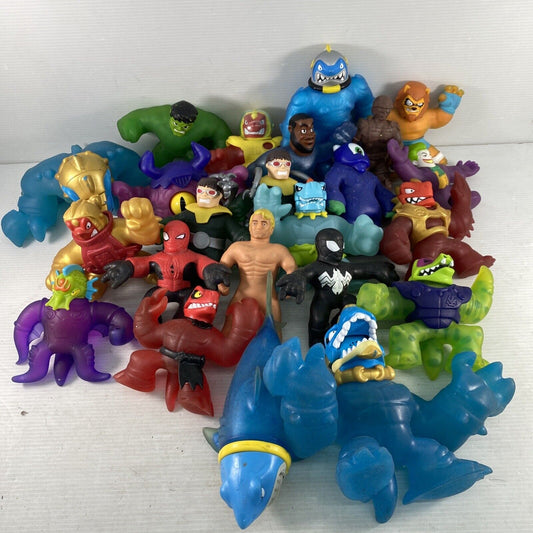 LOT of 23 Moose Stretchy Squishy Goo Jit Zu Armstrong Hero Rubber Action Figures - Warehouse Toys