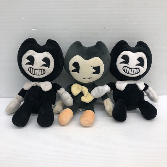 LOT of 3 Bendy & the Ink Machine Video Game Character Stuffed Plush Toys - Warehouse Toys