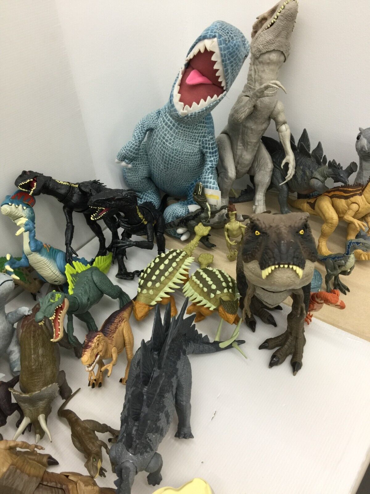 LOT of 52 Jurassic Park Jurassic World Dinosaurs T Rex Plush Toy Figures Used - Warehouse Toys