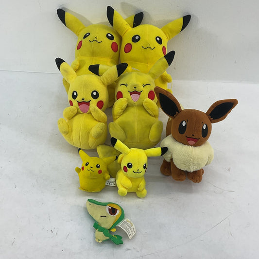 LOT of 8 Nintendo Pokemon Cute Plush Stuffed Animal Toy Dolls Pikachu Used - Warehouse Toys