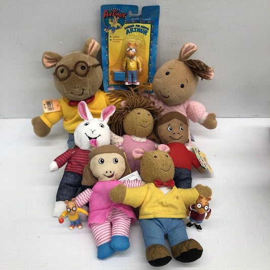 LOT VTG 10 Arthur DW Buster Eden PBS Kids Plush Toys Dolls Figures - Warehouse Toys
