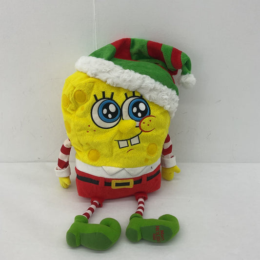 Macy's Nickelodeon Spongebob Squarepants Santa Yellow Stuffed Animal Plush - Warehouse Toys