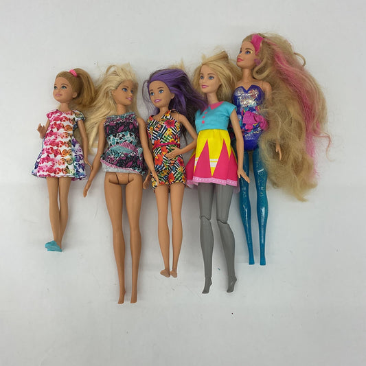 Mattel Barbie & Others Mixed Loose LOT Fashion Dolls Blonde Hair Used - Warehouse Toys