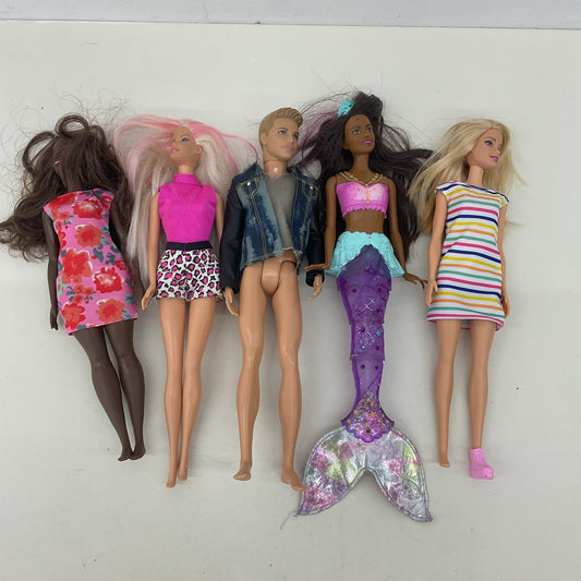 Mattel Barbie & Others Toy Fashion Dolls Loose Mermaid Black Caucasian Blonde - Warehouse Toys
