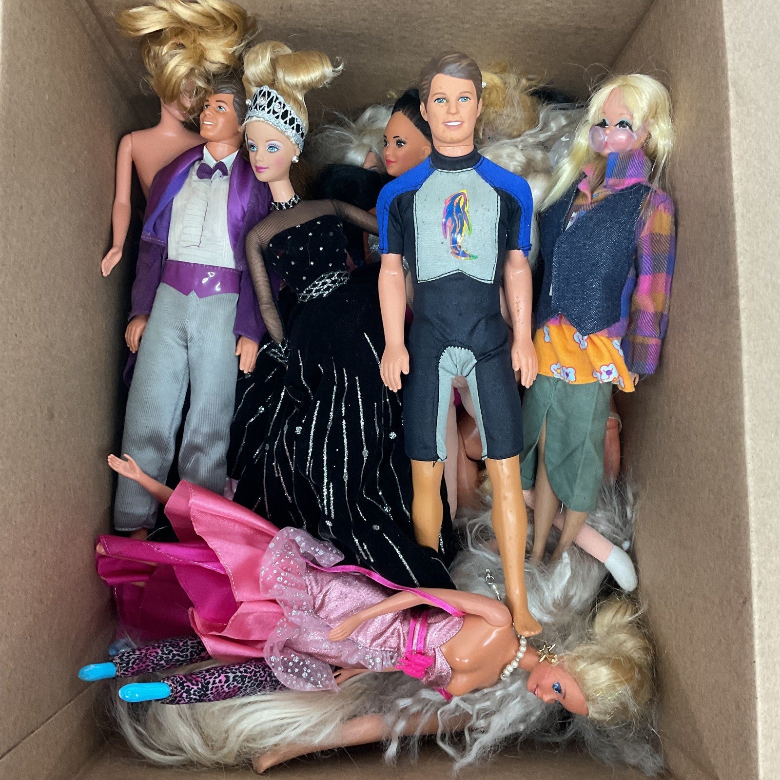 Mattel Barbie Vintage and Modern Fashion Doll Lot Ken 80s 90s Warehouse Toys