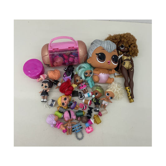 MGA Fashion Doll LOT LOL OMG Surprise Big Lil Sistas Play Dolls Loose Used - Warehouse Toys